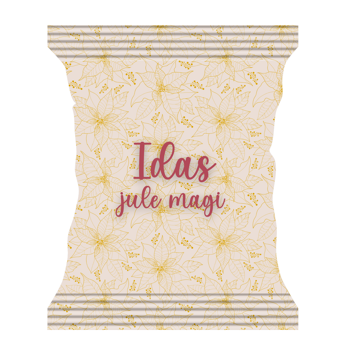 Snackpose med guld julerose