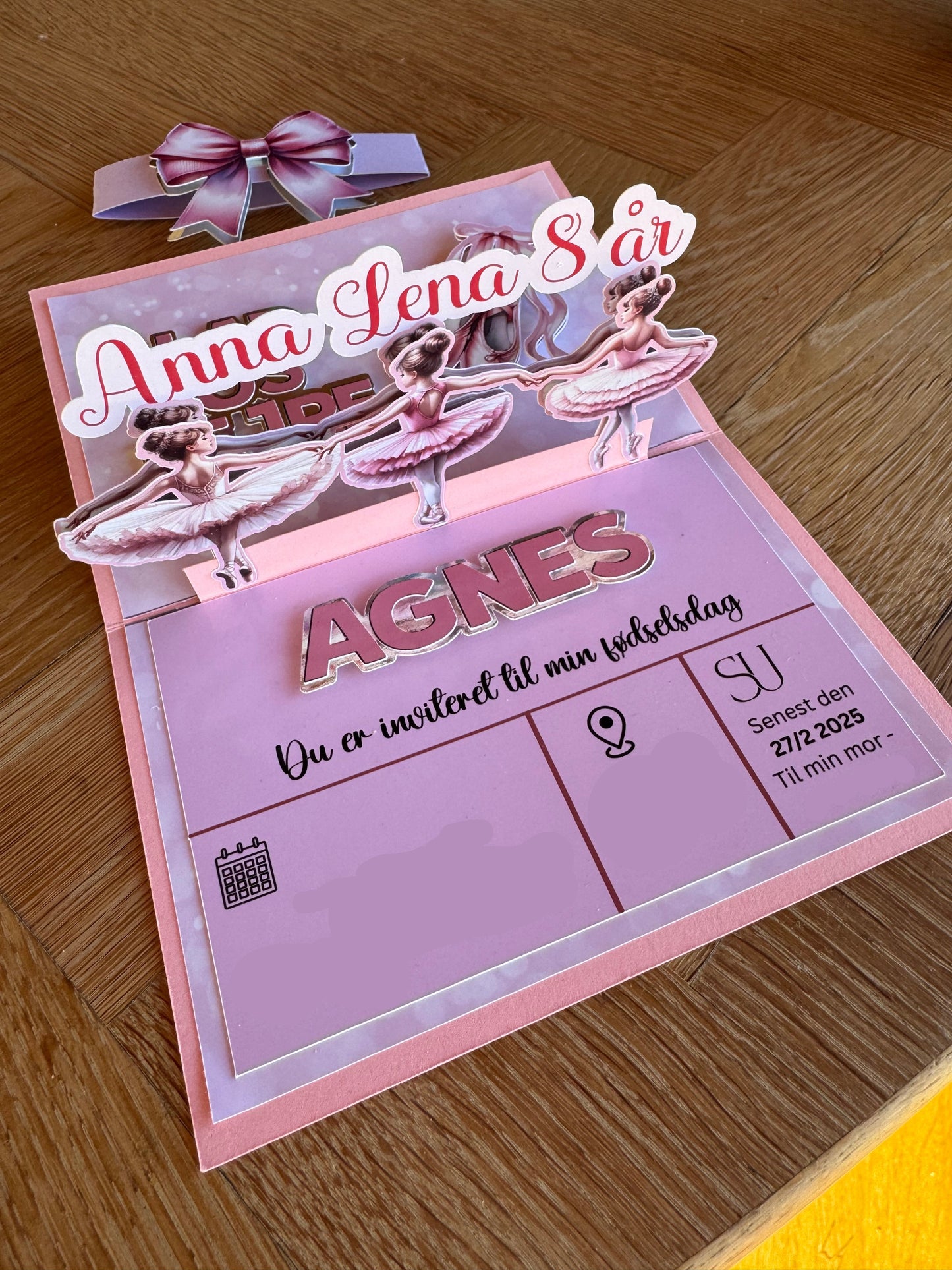 3D pop up invitation