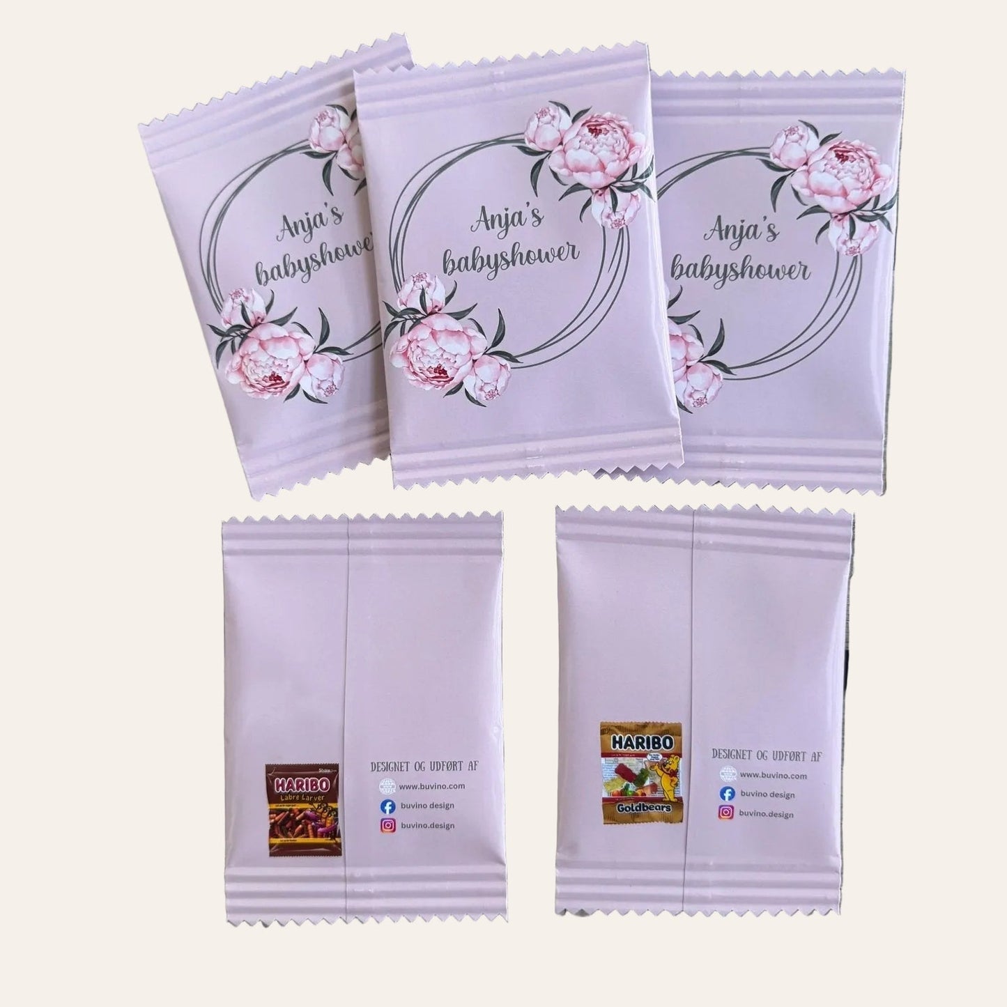Personligt designede slikposer – en gennemtænkt detalje til din fejring - buvino - unik festpynt