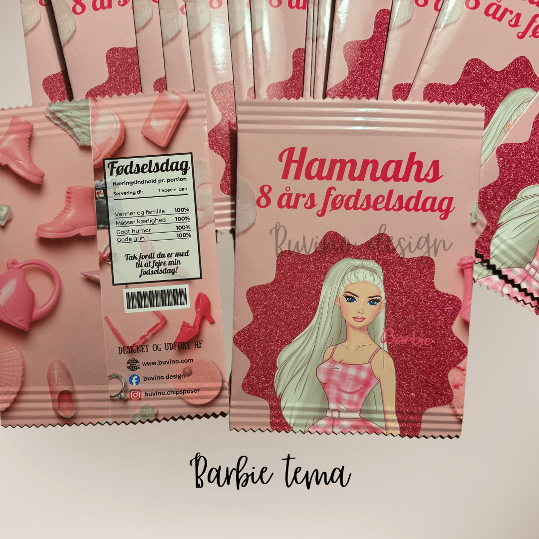 Unikke snackposer/ chipsposer med dit design - buvino - unik festpynt