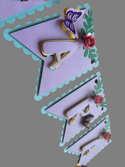 3D navn banner - buvino - unik festpynt