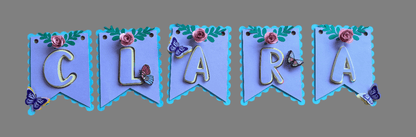 3D navn banner - buvino - unik festpynt