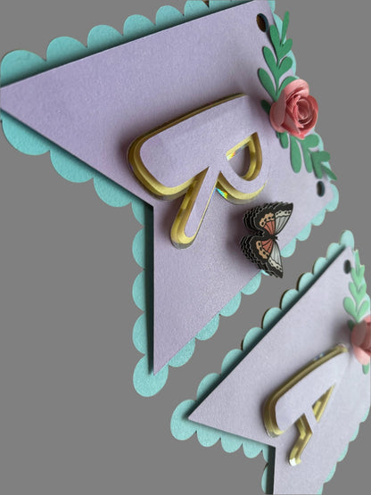 3D navn banner - buvino - unik festpynt