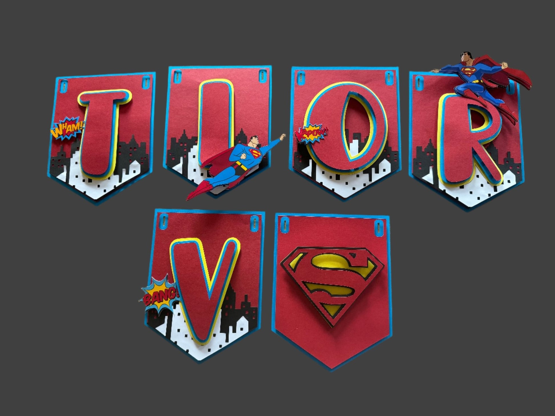 3D navn banner - buvino - unik festpynt