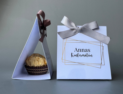 Personlig kuvertæske – elegant bordgave til dine gæster