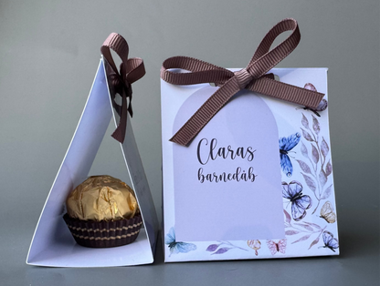 Personlig kuvertæske – elegant bordgave til dine gæster