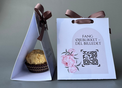 Personlig kuvertæske – elegant bordgave til dine gæster