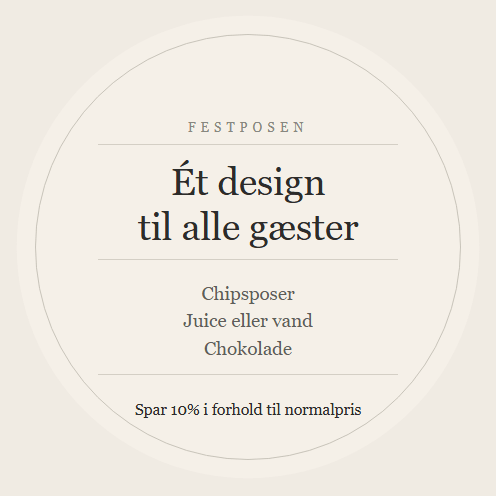 Festposen med personligt design - buvino - unik festpynt