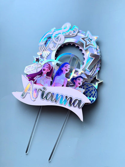 KPop Demon Hunters kage topper - buvino - unik festpynt