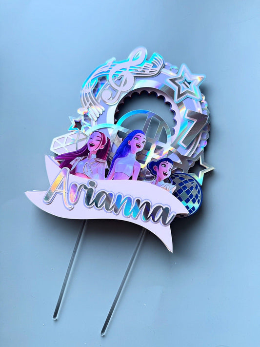 KPop Demon Hunters kage topper - buvino - unik festpynt