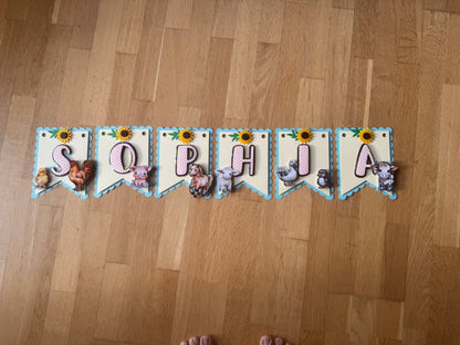 Personlig banner med eget design – gennemført detalje til din fest - buvino - unik festpynt