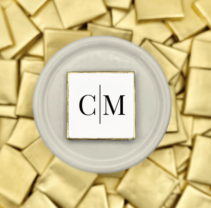 Personlig firkantet chokolade med dit design - buvino - unik festpynt