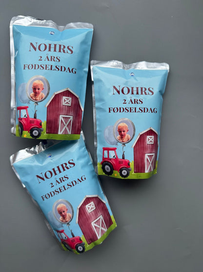 Personlig juice til fest – designet med dit billede og tema - buvino - unik festpynt