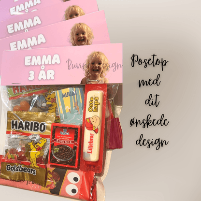 Pose med TOP UP med dit design - buvino - unik festpynt