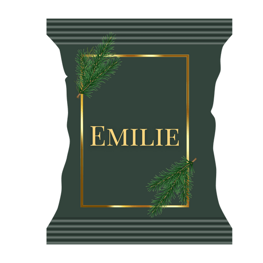 Snackpose med guld ramme - buvino - unik festpynt