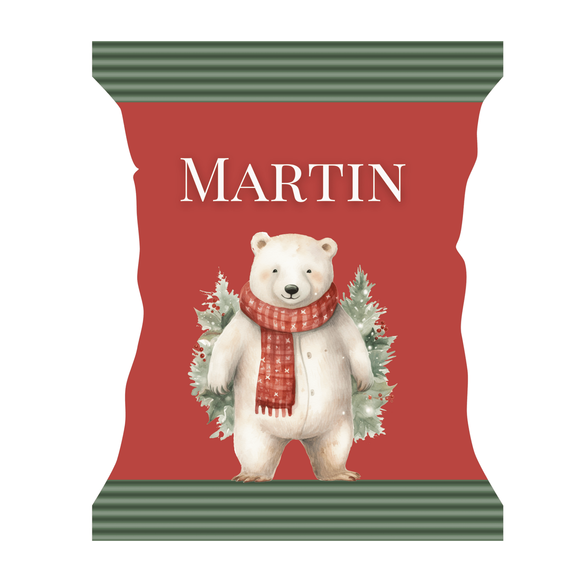 Snackpose med isbjørn - buvino - unik festpynt