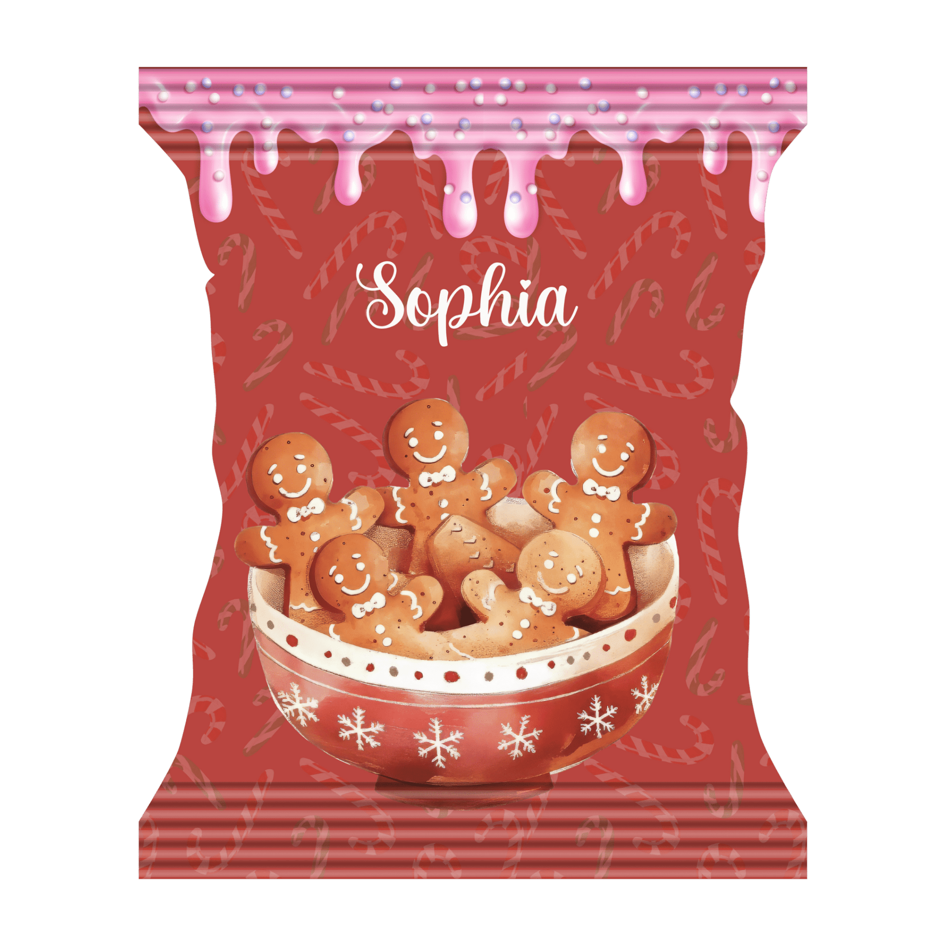 Snackpose med julekiks og glazur - buvino - unik festpynt