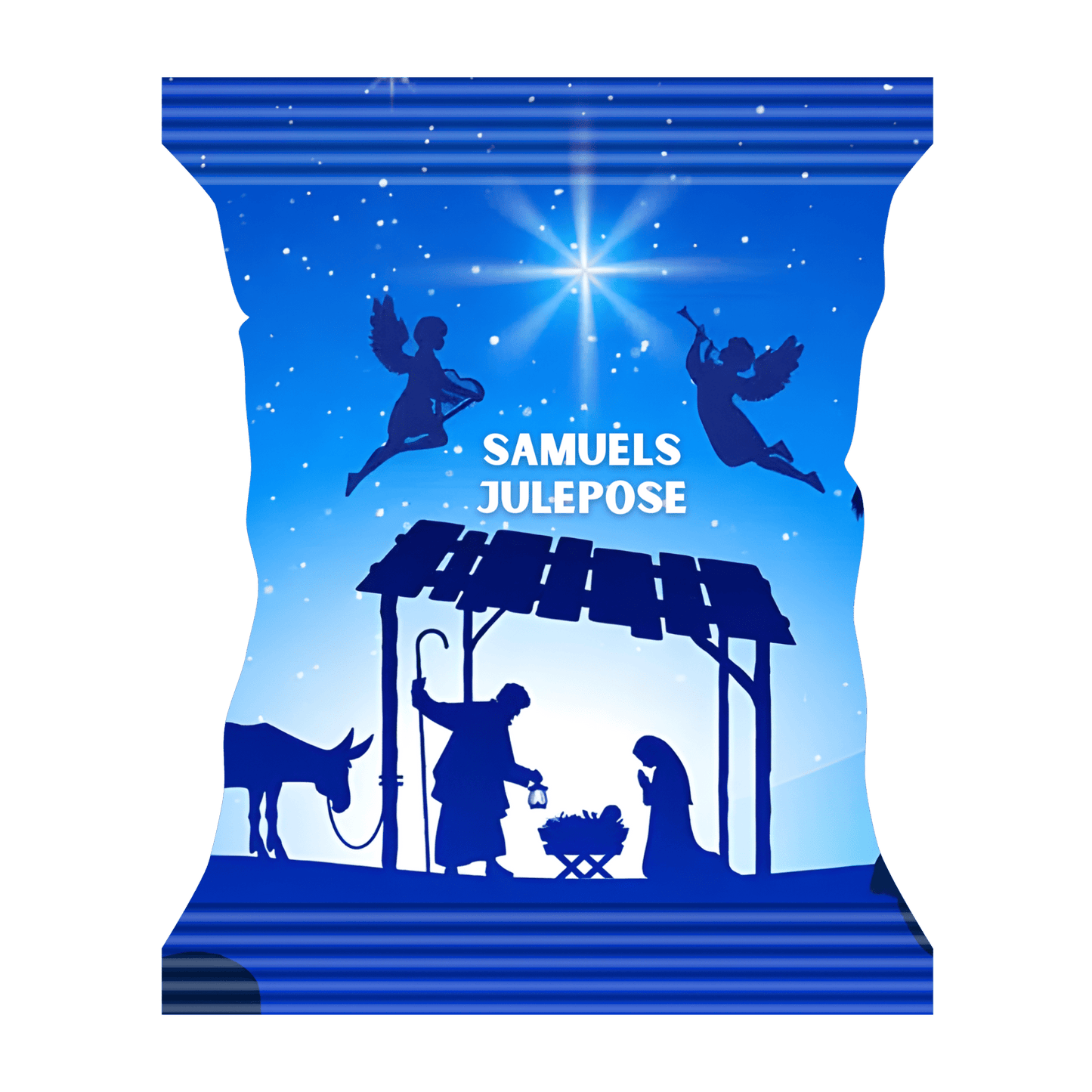 Snackpose med julenat - buvino - unik festpynt