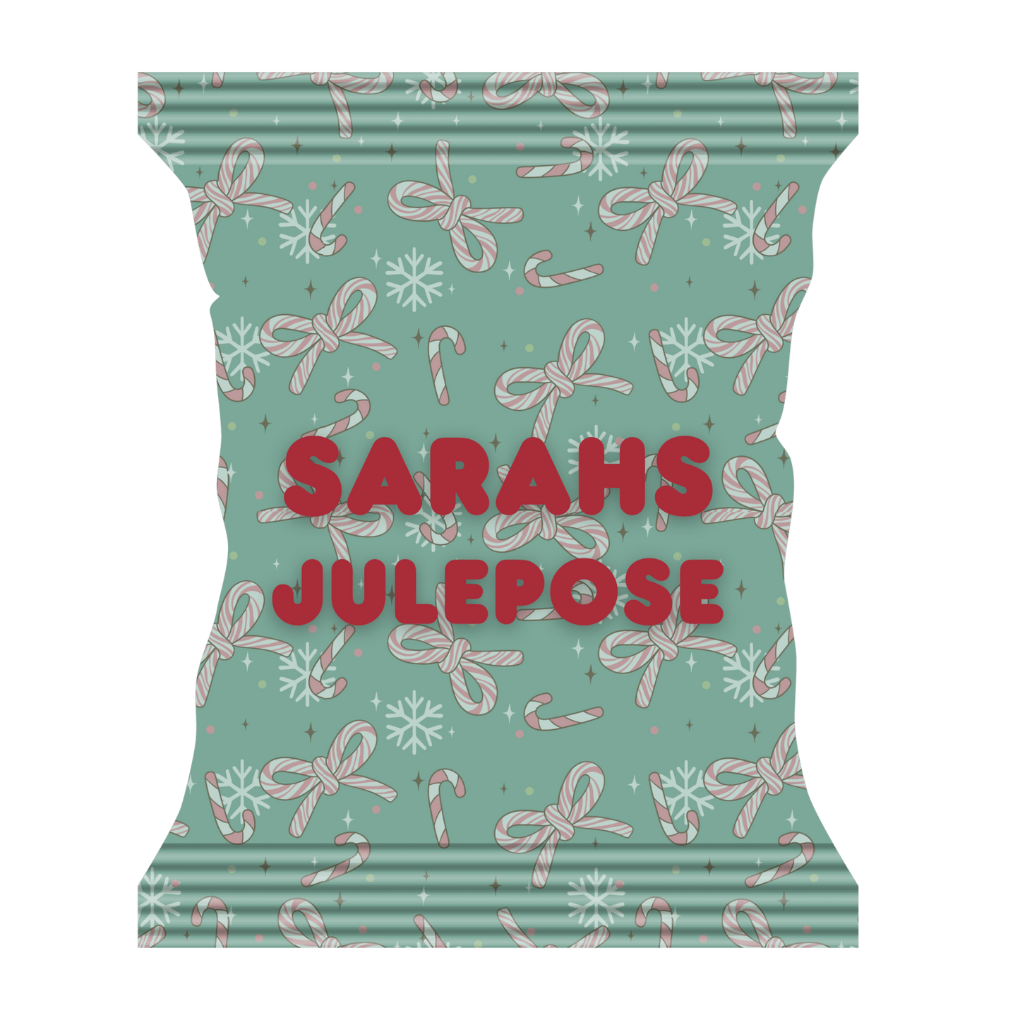 Snackpose med sløjfer (grøn) - buvino - unik festpynt