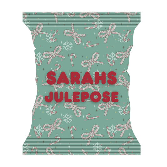 Snackpose med sløjfer (grøn) - buvino - unik festpynt