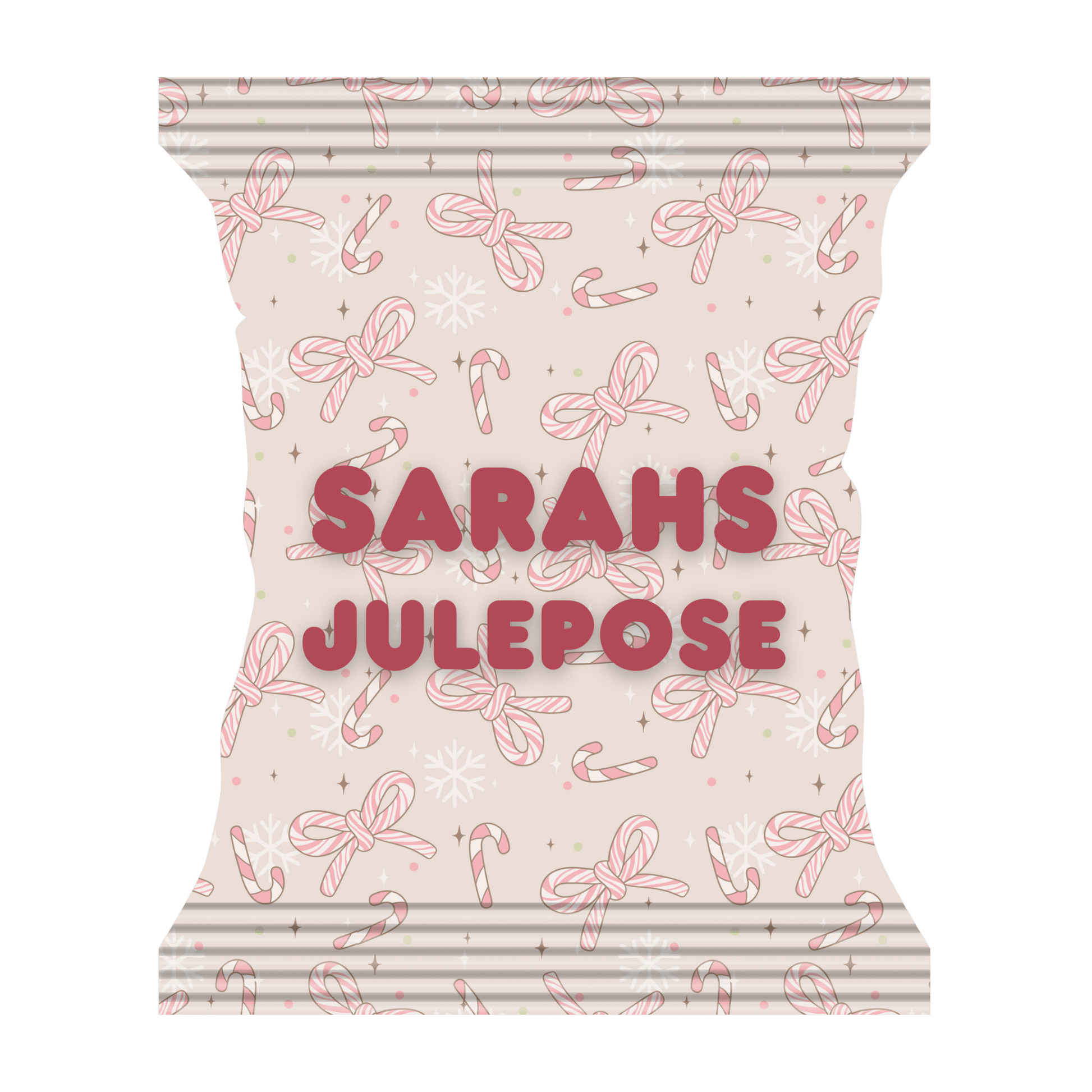 Snackpose med sløjfer (rosa) - buvino - unik festpynt