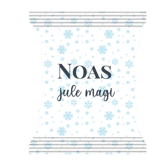 Snackpose med snestorm - buvino - unik festpynt