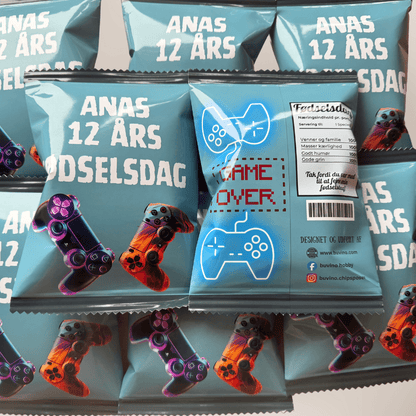 Unikke snackposer/ chipsposer med dit design - buvino - unik festpynt