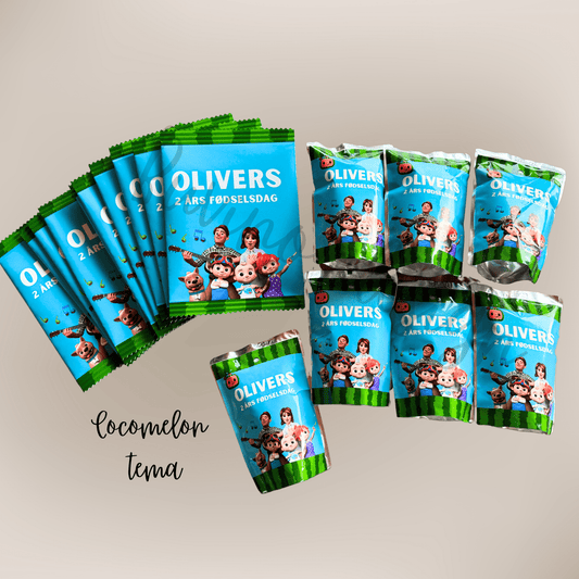 Unikke snackposer/ chipsposer med dit design - buvino - unik festpynt