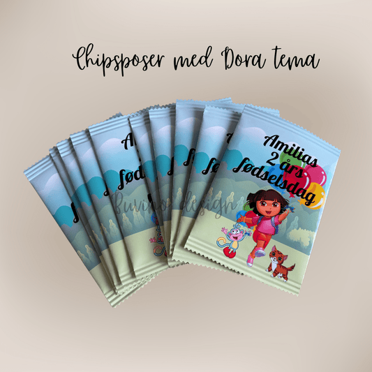 Unikke snackposer/ chipsposer med dit design - buvino - unik festpynt