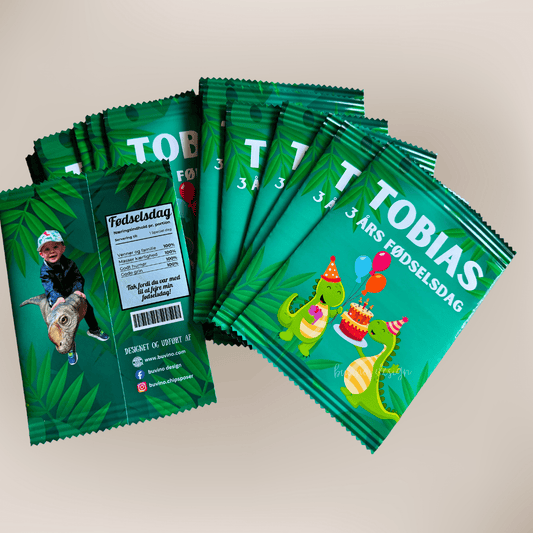 Unikke snackposer/ chipsposer med dit design - buvino - unik festpynt