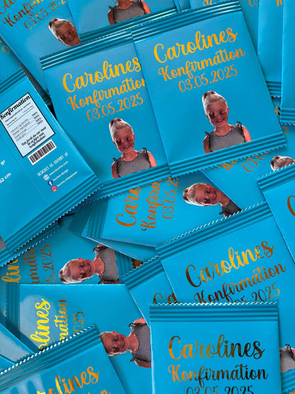 Unikke snackposer/ chipsposer med dit design - buvino - unik festpynt