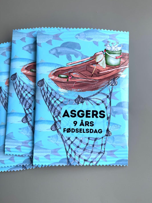 Unikke snackposer/ chipsposer med fiskeri tema - buvino - unik festpynt