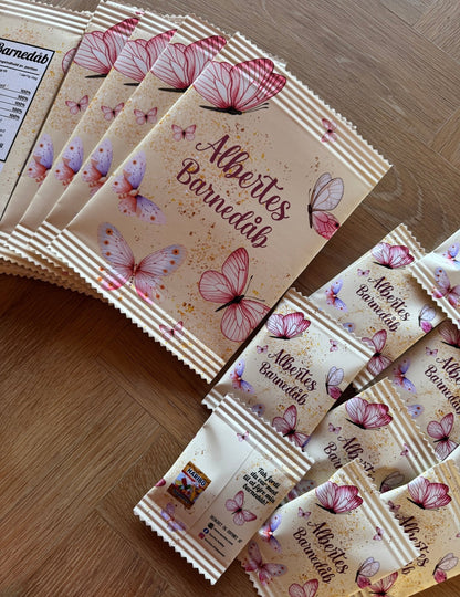 Unikke snackposer/ chipsposer med sommerfugle - buvino - unik festpynt